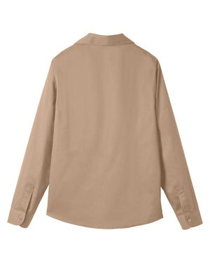 Harriton Ladies' Advantage IL Long-Sleeve Workshirt - Back