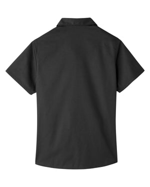 Harriton Ladies' Advantage IL Short-Sleeve Work Shirt - Back