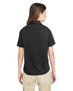 Harriton Ladies' Advantage IL Short-Sleeve Work Shirt - Back