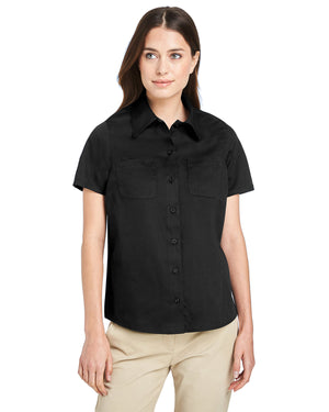 Harriton Ladies' Advantage IL Short-Sleeve Work Shirt - Front