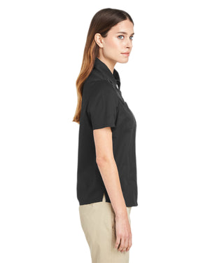 Harriton Ladies' Advantage IL Short-Sleeve Work Shirt - Side