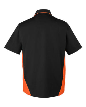 Harriton Men's Tall Flash IL Colorblock Short Sleeve Shirt