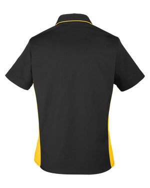 Harriton Ladies' Flash IL Colorblock Short Sleeve Shirt - Back