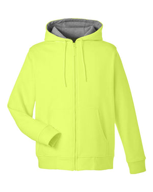 Harriton Men's ClimaBloc™ Lined Heavyweight Hooded Sweatshirt - Safety Yellow