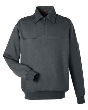 Harriton Men's ClimaBloc™ Heavyweight Tactical Quarter-Zip - Dark Charcoal
