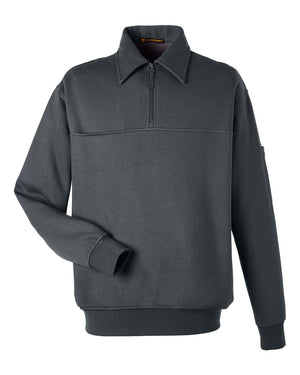 Harriton Men's ClimaBloc™ Heavyweight Tactical Quarter-Zip - Dark Charcoal