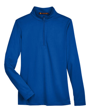 Harriton Ladies' Advantage Snag Protection Plus Quarter-Zip - True Royal
