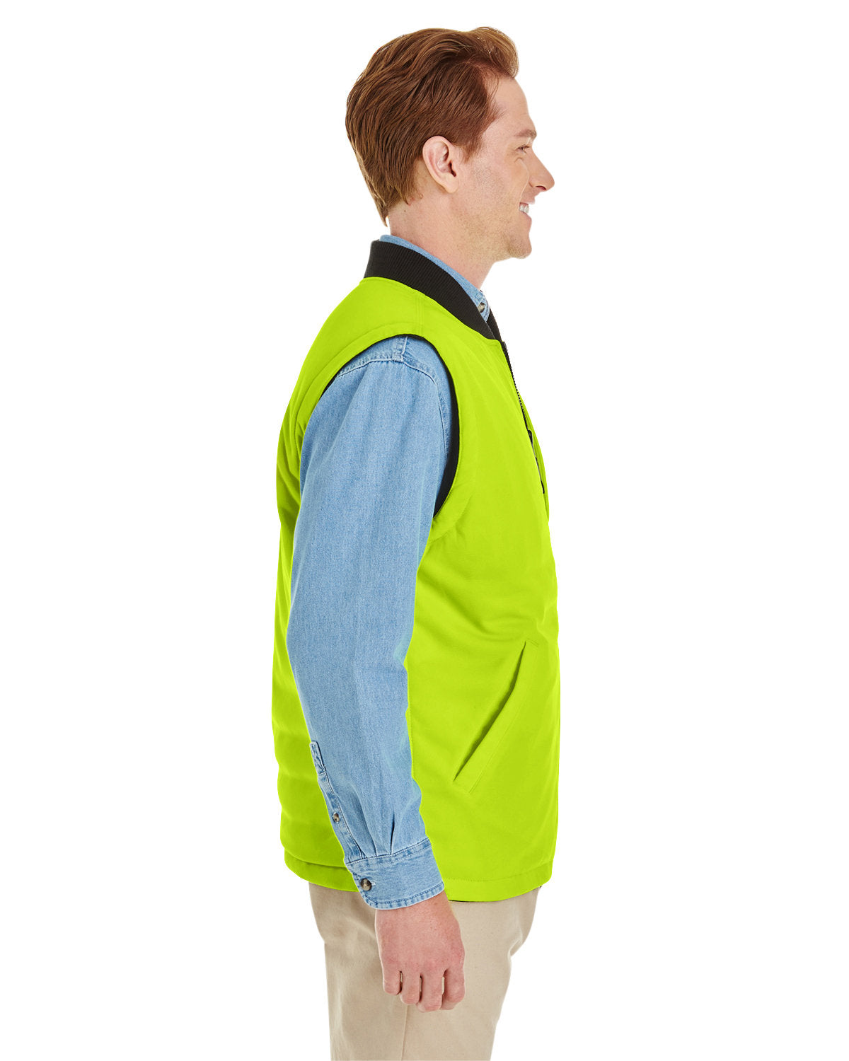 Harriton Adult Dockside Interactive Reversible Freezer Vest - Side