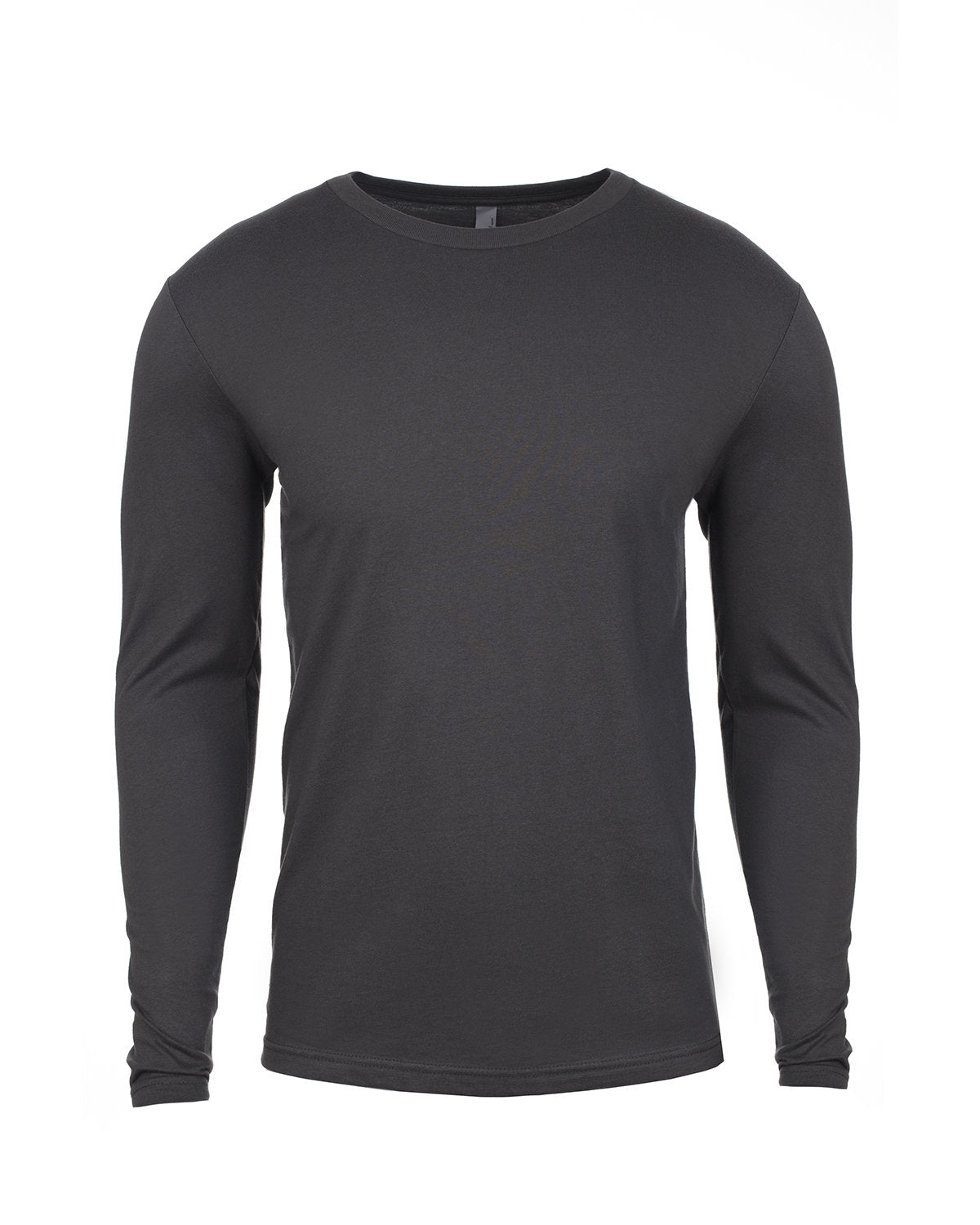 Next Level Apparel Men's Cotton Long-Sleeve Crew - Heavy Metal