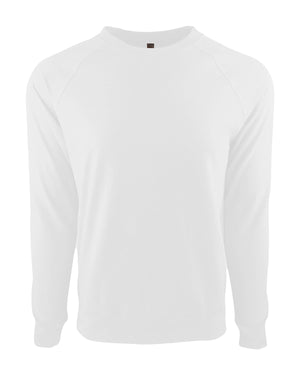 Next Level Apparel Unisex Laguna French Terry Raglan Sweatshirt - White