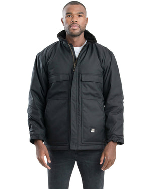 Berne Men's Icecap Tall Insulated Chore Coat - Black