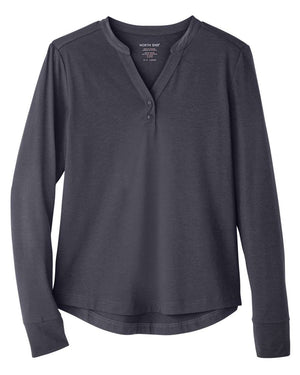 North End Ladies' Jaq Snap-Up Stretch Performance Pullover - Carbon