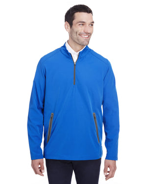 North End Men's Quest Stretch Quarter-Zip - Olym Blu/Crbn