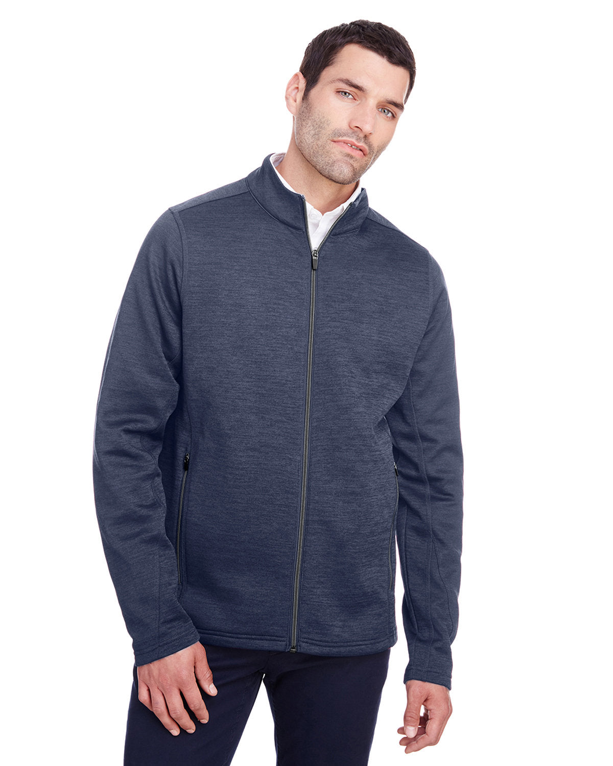 North End Men's Flux 2.0 Full-Zip Jacket - Clsc Nvy Ht/Crb