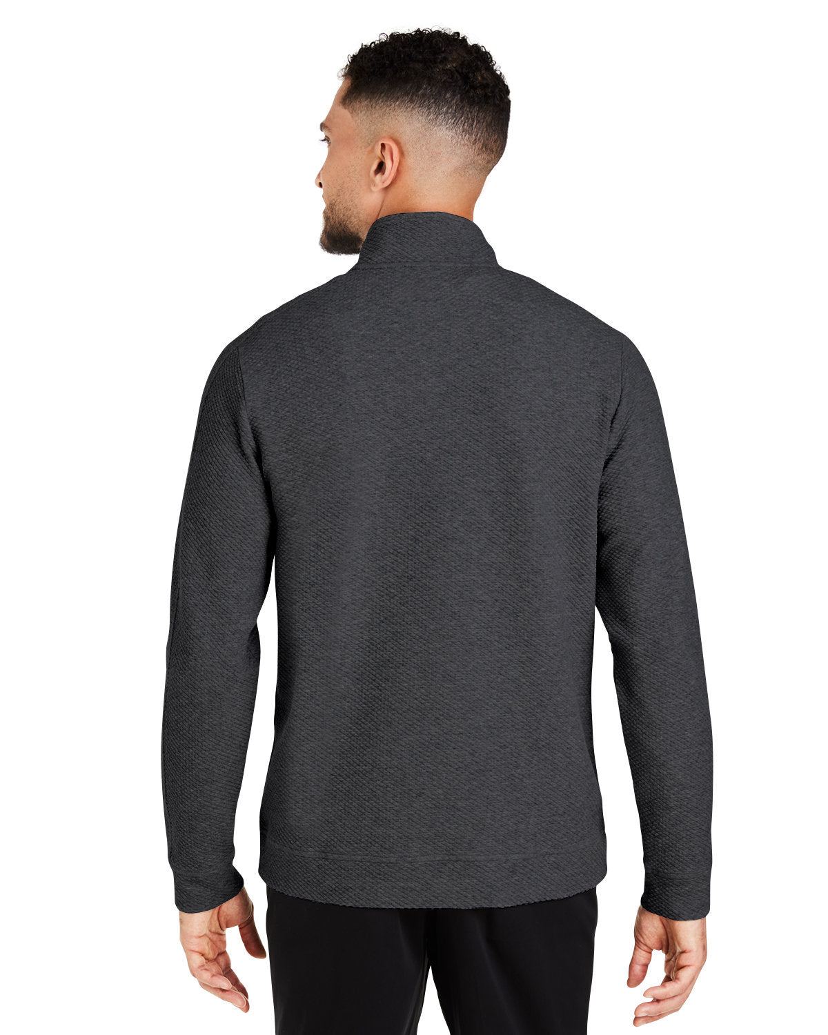 North End Men's Spirit Textured Quarter-Zip - Back
