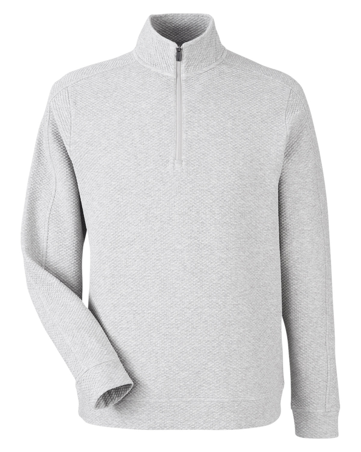 North End Men's Spirit Textured Quarter-Zip - Platinum Heather
