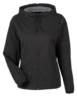 North End Ladies' Network Lightweight Jacket - Black Heather