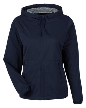 North End Ladies' Network Lightweight Jacket - Classc Navy Hthr