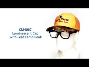 Luminescent Cap with Leaf Camouflage Peak