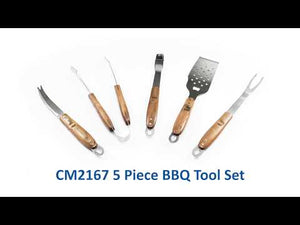 5-Piece Barbecue Tool Set