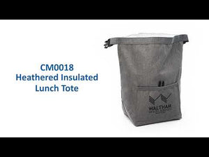 Heathered Insulated Lunch Tote