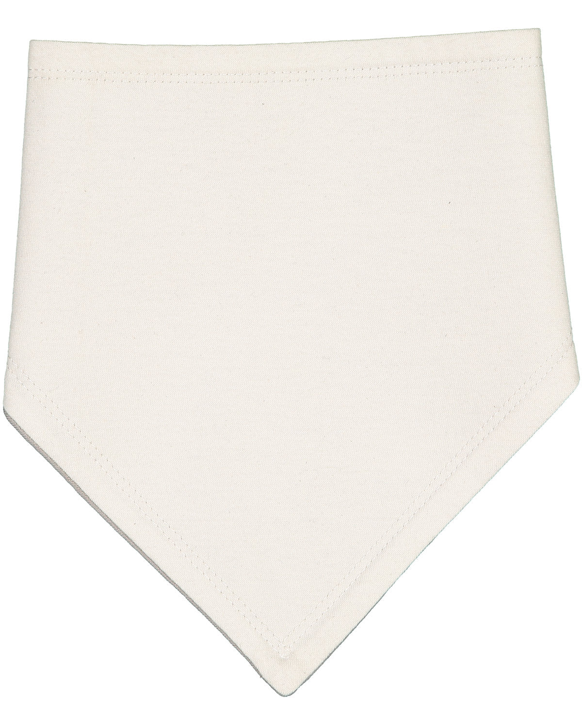 Rabbit Skins Infant Premium Jersey Bandana Bib - Naturl/Titanium
