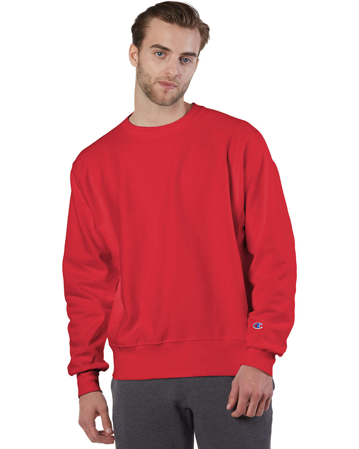 Champion Adult Reverse Weave® Crew - Scarlet