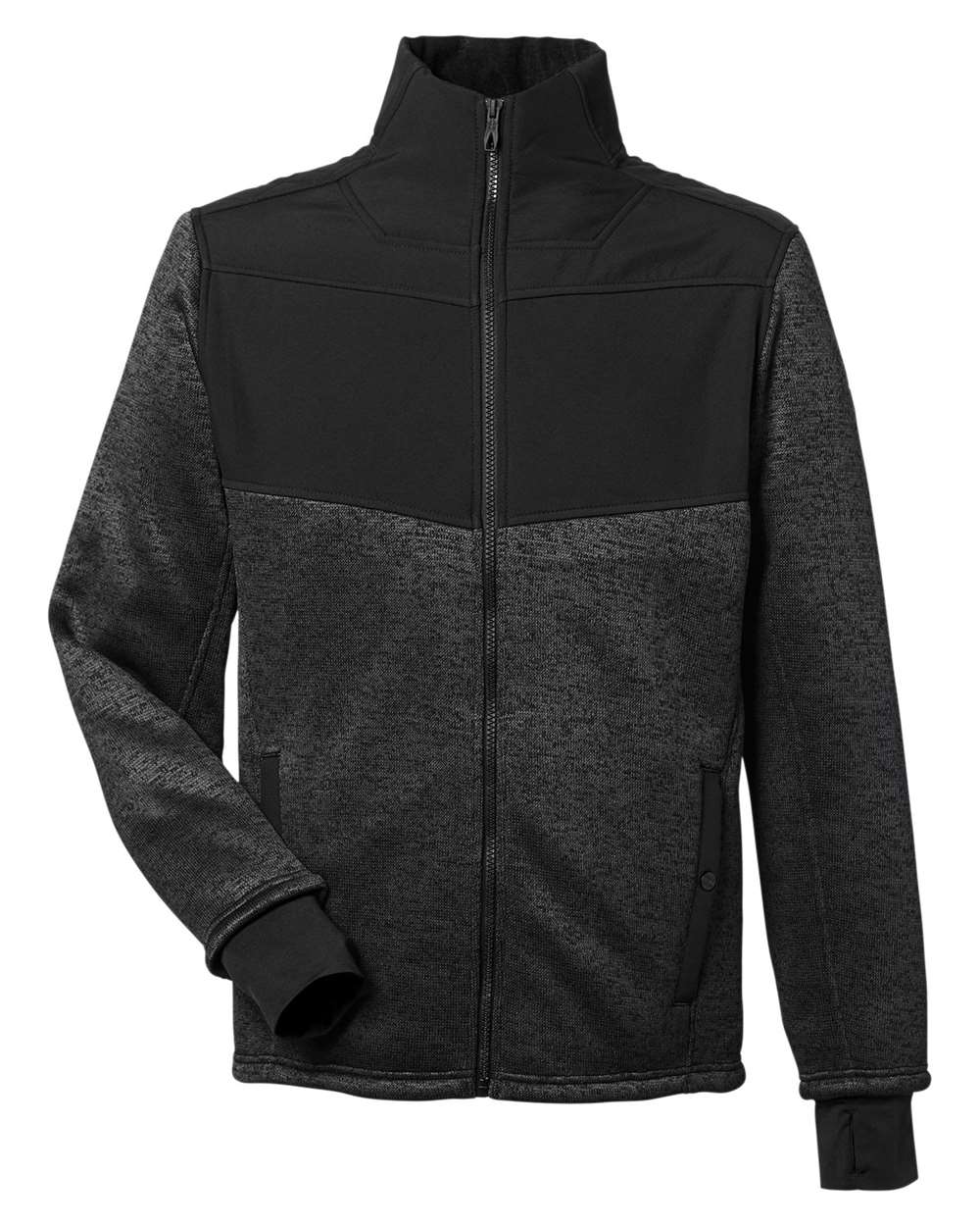 Spyder Men's Passage Sweater Jacket - Black Powder/ Black