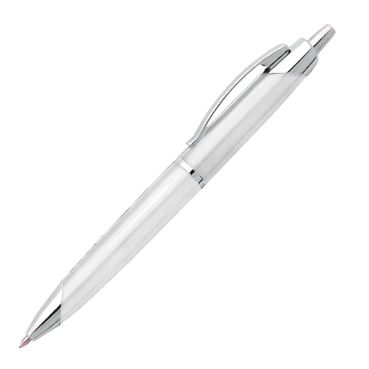 S2000 Plastic Plunger Action Pen - Silver
