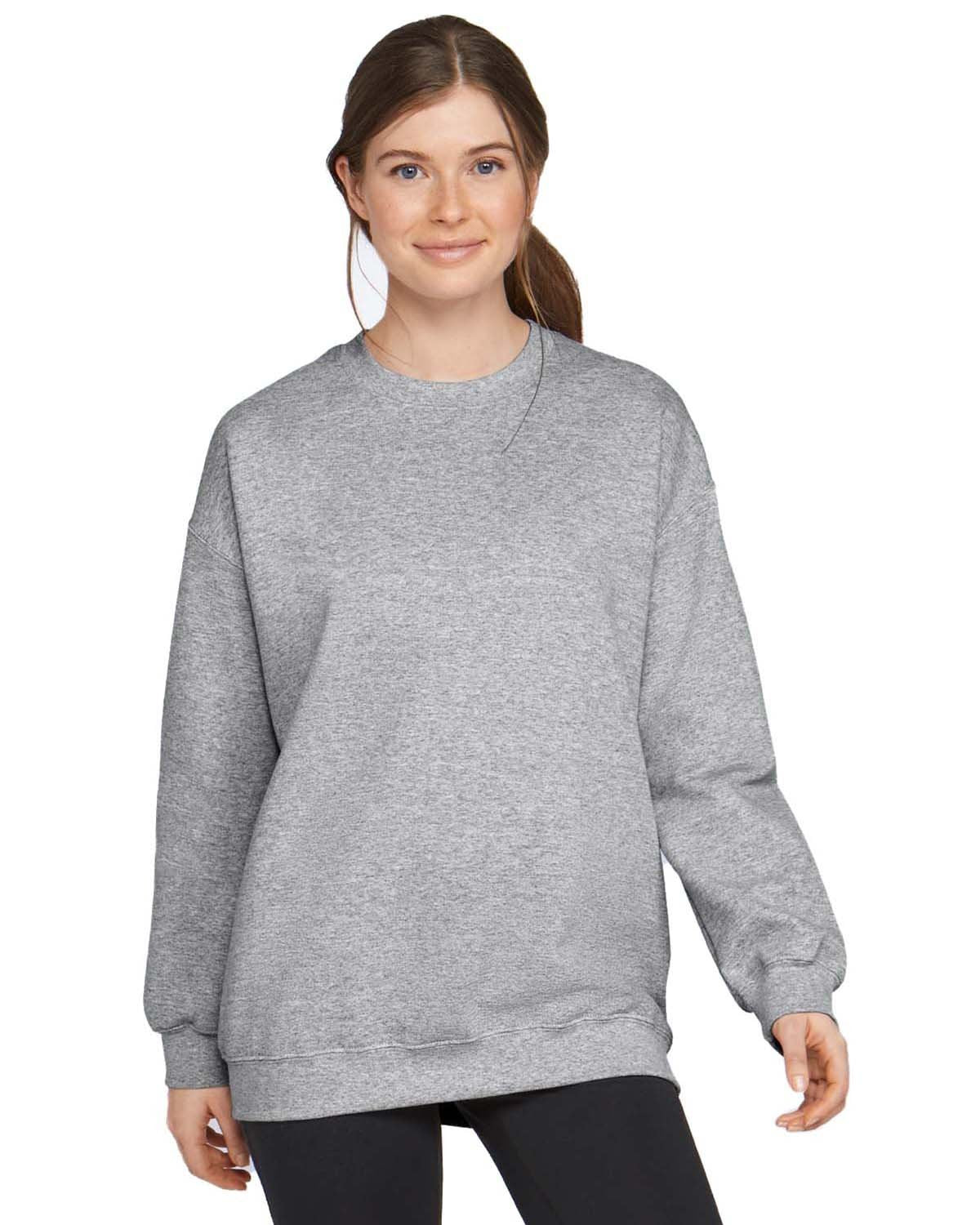 Gildan Adult Softstyle® Fleece Crew Sweatshirt - Sport Grey