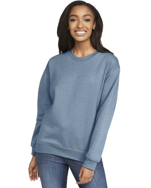 Gildan Adult Softstyle® Fleece Crew Sweatshirt - Stone Blue