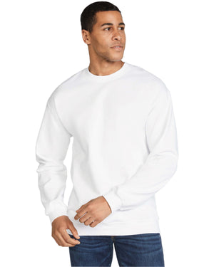 Gildan Adult Softstyle® Fleece Crew Sweatshirt - White
