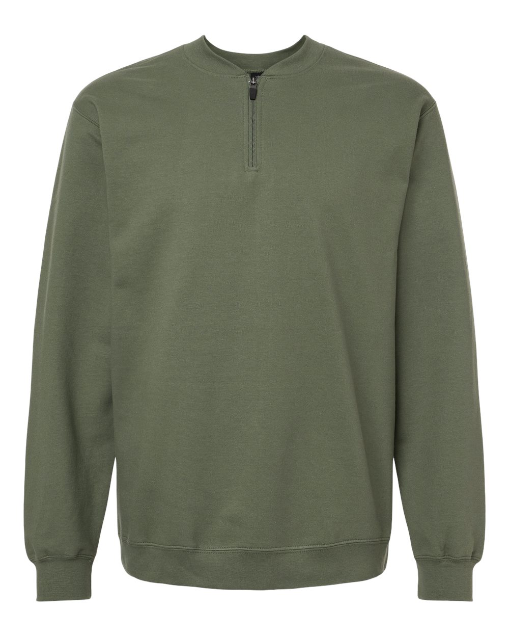Gildan Unisex Softstyle® Midweight 1/4 Zip Sweatshirt - Military Green