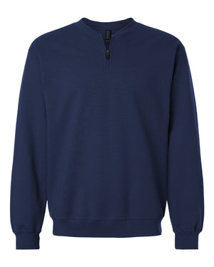 Gildan Unisex Softstyle® Midweight 1/4 Zip Sweatshirt - Navy
