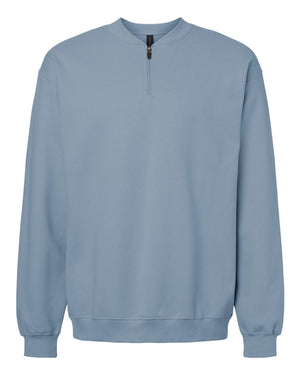 Gildan Unisex Softstyle® Midweight 1/4 Zip Sweatshirt - Stone Blue