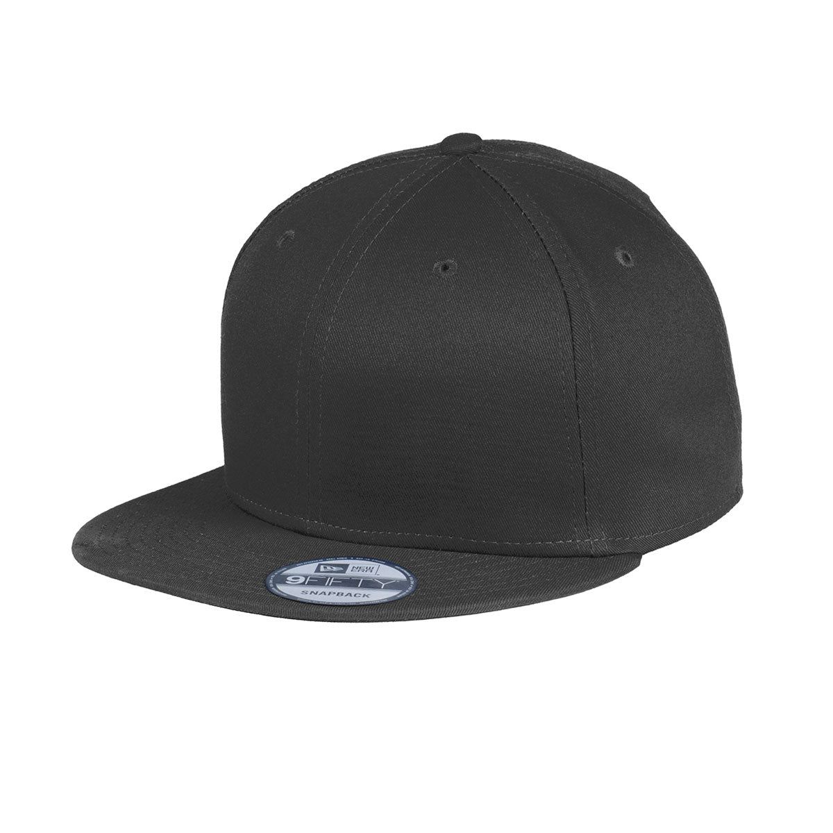 NEW ERA® Flat Bill Snapback Cap - Custom Embroidered - Black
