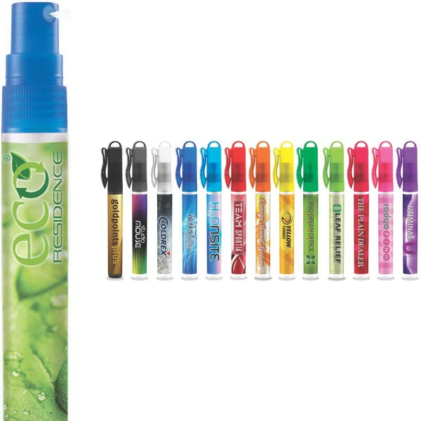 10 ml Hand Sanitizer Spray Pump - Solid Black Tube