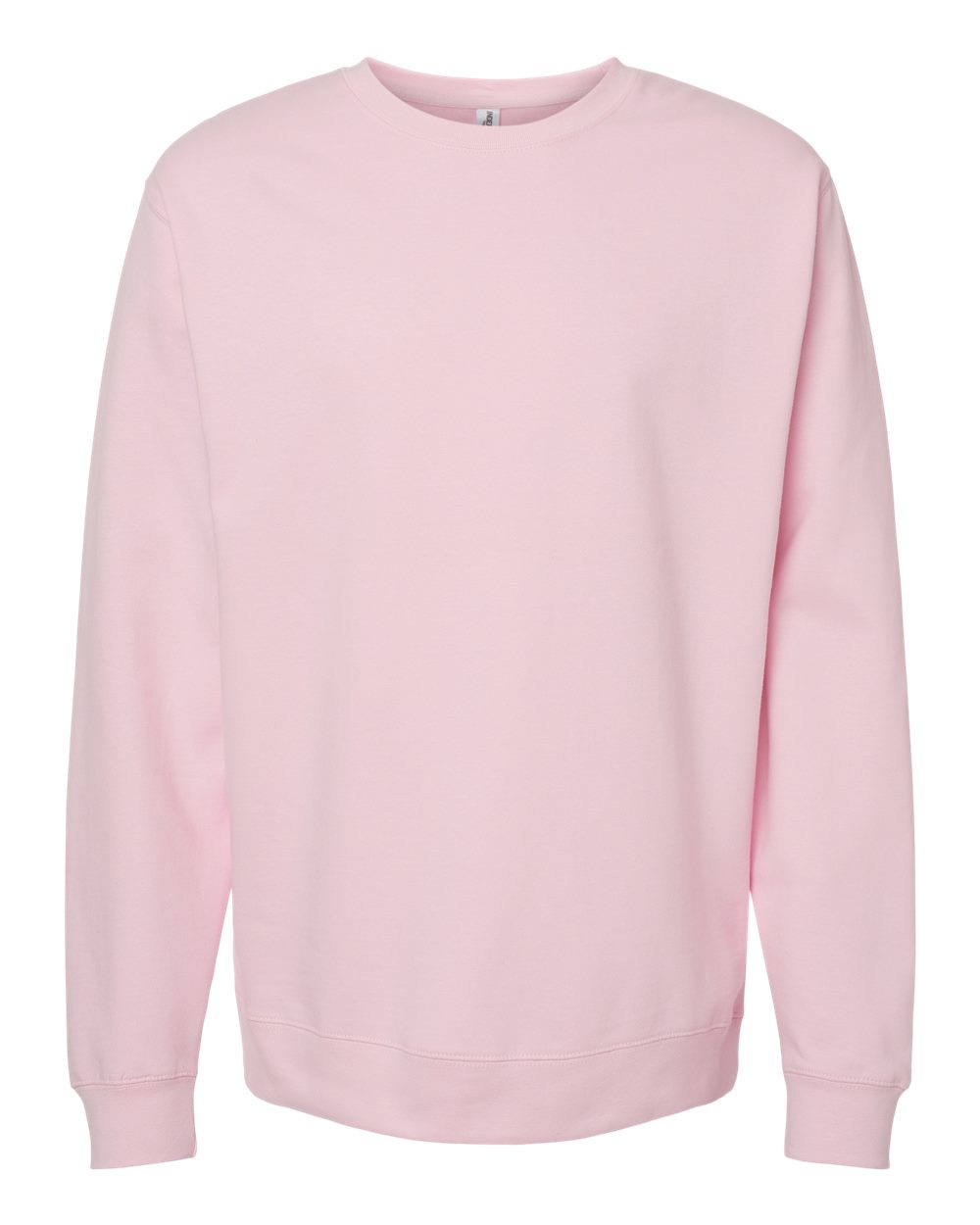 Independent Trading Co. Unisex Midweight Crewneck Sweatshirt - Light Pink