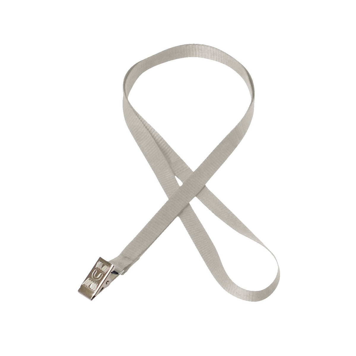 1/2" BEST Value Lanyard - Light Gray
