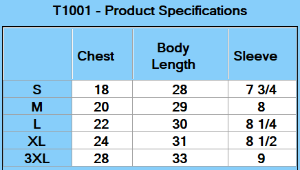 Threadfast Apparel Threadfast Epic Unisex CVC T-Shirt - Specs