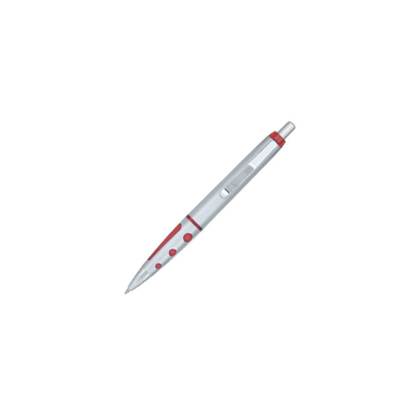Juneau Pen - Silver With Red