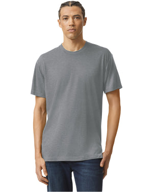 American Apparel Unisex Triblend Short-Sleeve Track T-Shirt - Shirt