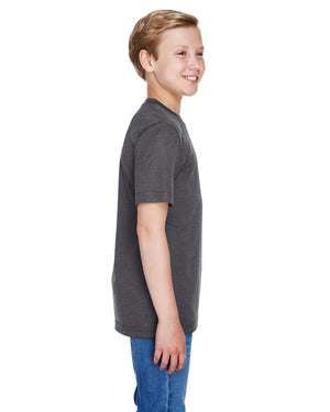 Team 365 Youth Sonic Heather Performance T-Shirt - Side