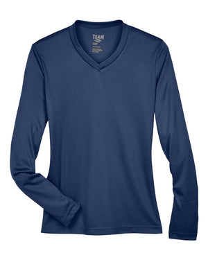 Team 365 Ladies' Zone Performance Long-Sleeve T-Shirt - Sport Dark Navy