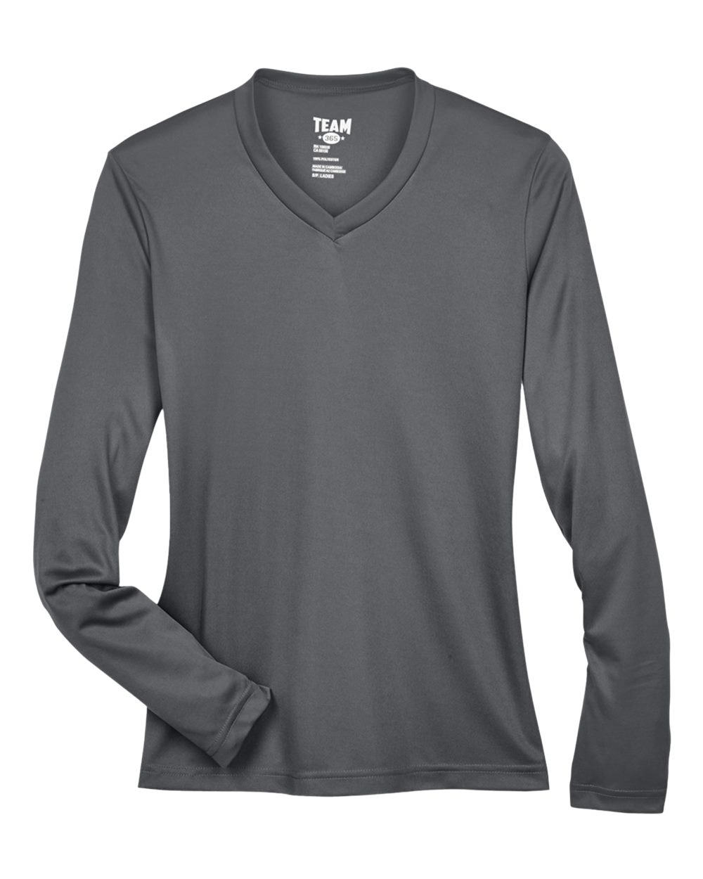 Team 365 Ladies' Zone Performance Long-Sleeve T-Shirt - Sport Graphite