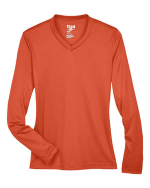 Team 365 Ladies' Zone Performance Long-Sleeve T-Shirt - Sport Orange