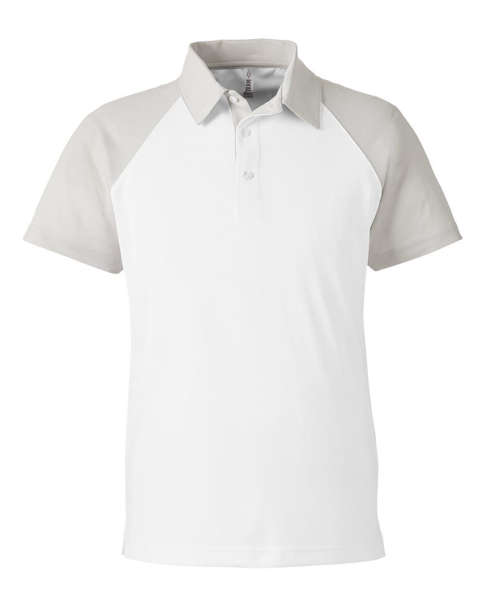 Team 365 Men's Command Snag-Protection Colorblock Polo - White/ Sport Silver