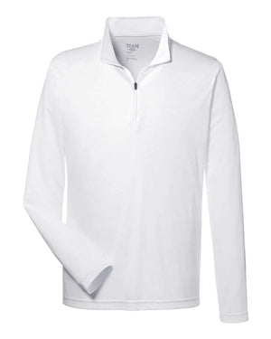 Team 365 Men's Zone Performance Quarter-Zip - White