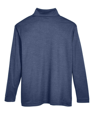Team 365 Youth Zone Sonic Heather Performance Quarter-Zip - Back
