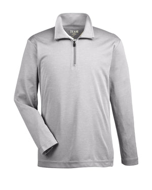 Team 365 Youth Zone Sonic Heather Performance Quarter-Zip - Athletic Heather